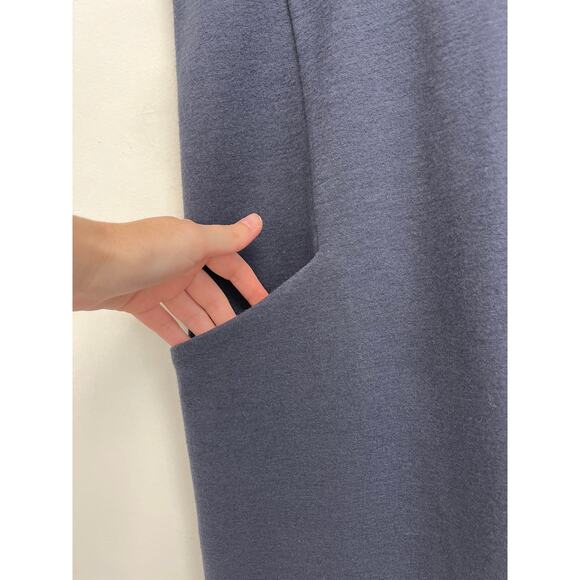 NWT COS Wool-Blend Mixed Media A-Line Minimalist Jumper Shift Dress Pocket Large - Picture 10 of 13